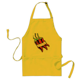 3 too many -pepper adult apron