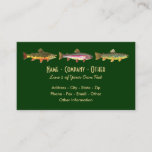 3 Trout: Brook Rainbow Brown - Fly Fishing Angler Business Card