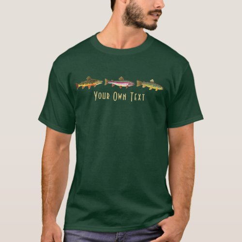 3 Trout Catch and Release Fly Fishing T_Shirt