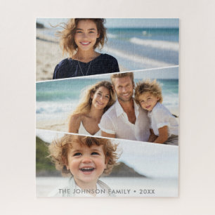 3 Uneven Photo Collage - Funky Quadrilateral Art Jigsaw Puzzle