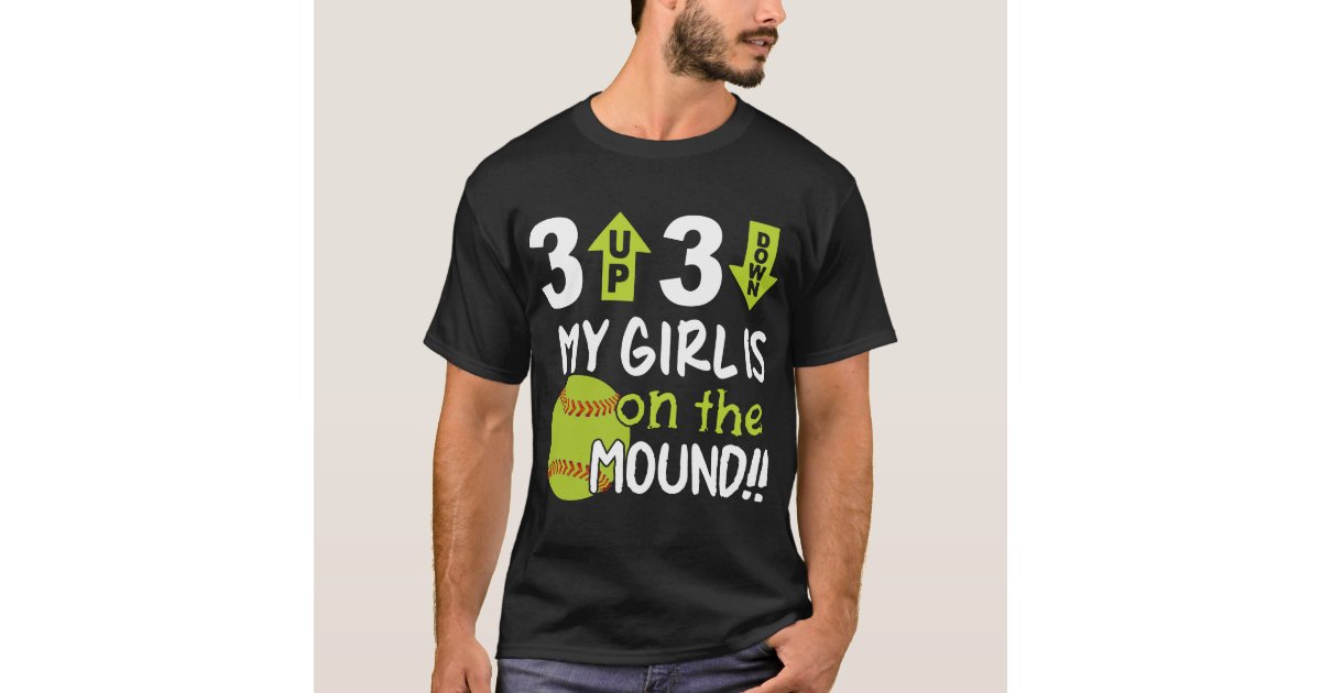 3 up 3 down softball shirt