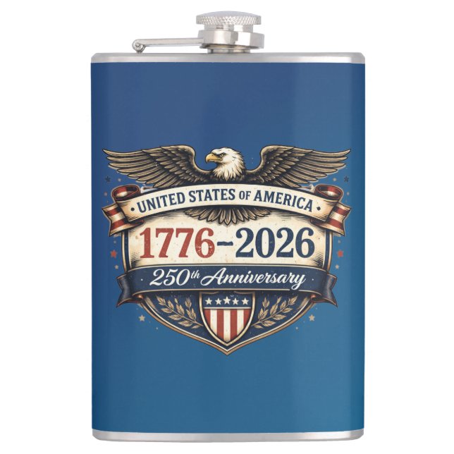 #3 USA. Keepsake Flask (Front)