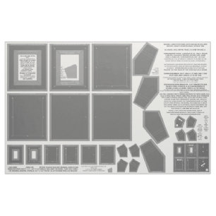 3 washable fabric NO SEW gray photo frame crafts