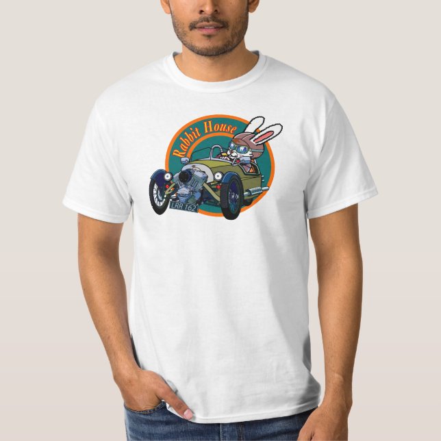 3 Wheeler - White T-Shirt (Front)