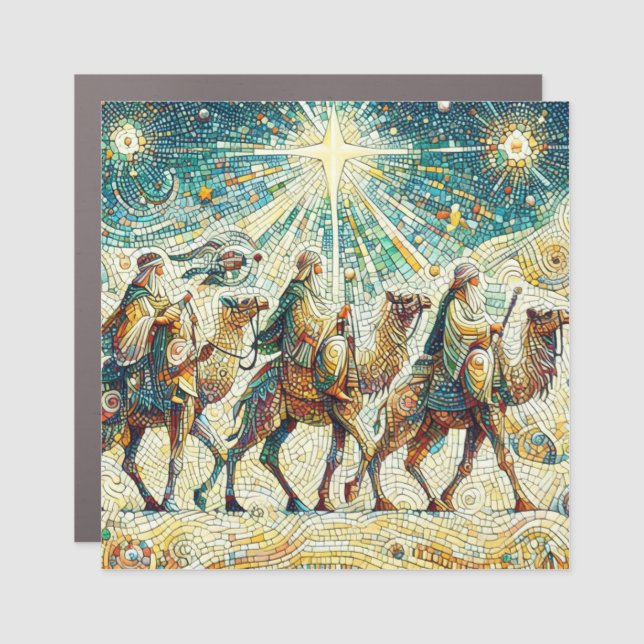 3 Wise men Car Magnet (Front)