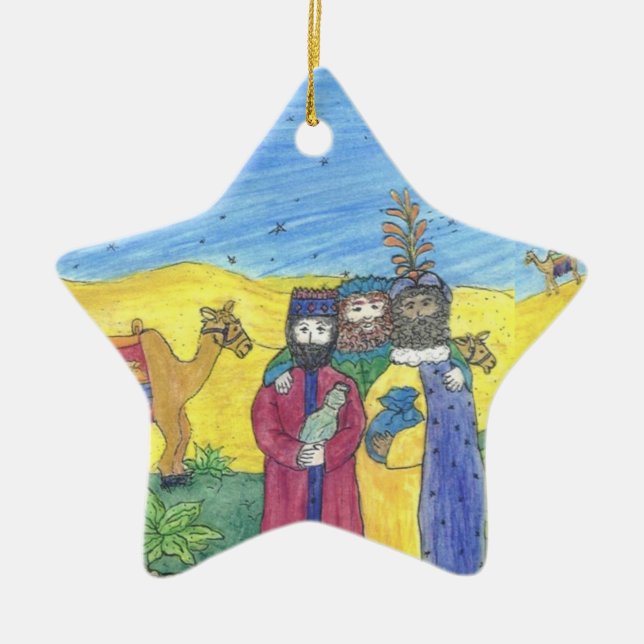 3 Wise Men CHRISTmas ornament personalize (Front)