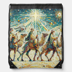3 Wise men Drawstring Bag