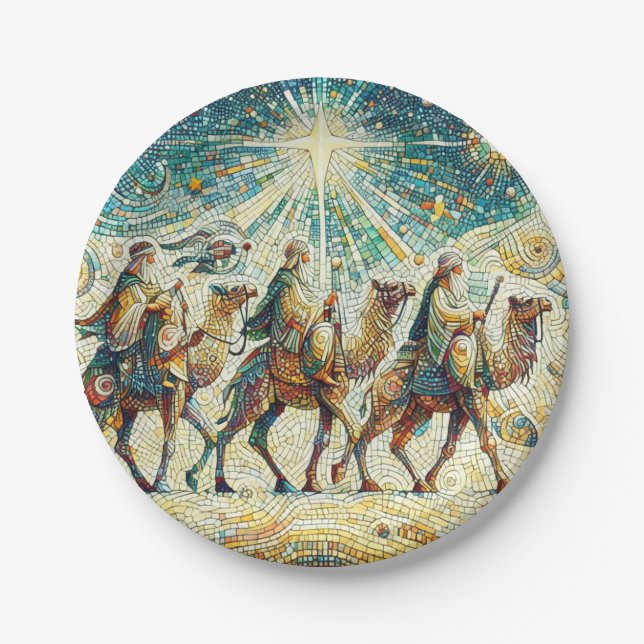 3 Wise men Paper Plates (Front)