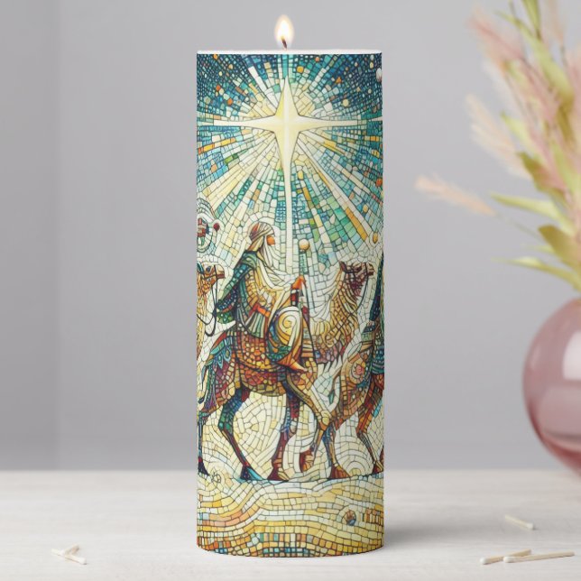3 Wise men Pillar Candle (In Situ)