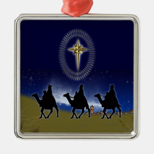 3 Wise Men  Star of Bethlehem Christmas Ornament