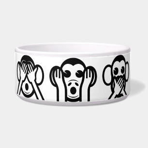 3 Wise Monkeys Emoji Bowl