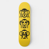 Henohenomoheji へのへのもへじ skateboard | Zazzle