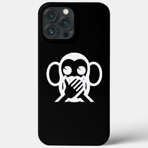 3 Wise Monkeys Iwazaru 言わざる Speak NO Evil Emoji iPhone 13 Pro Max Case
