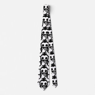 3 Wise Monkeys Iwazaru 言わざる Speak NO Evil Emoji Tie