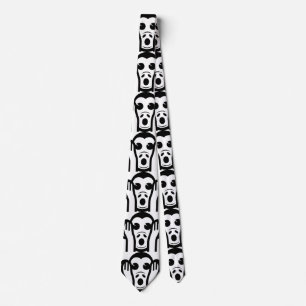 3 Wise Monkeys Kikazaru 聞かざる Hear NO Evil Emoji Neck Tie