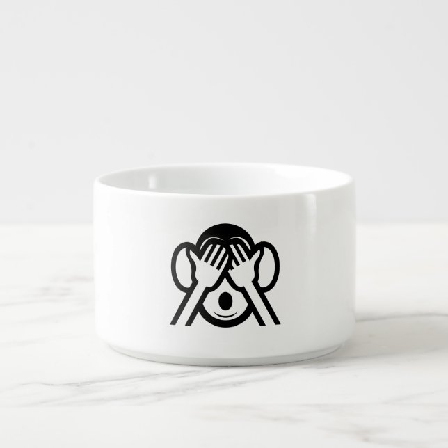 3 Wise Monkeys Mizaru 見ざる See NO Evil Emoji Bowl (Center)