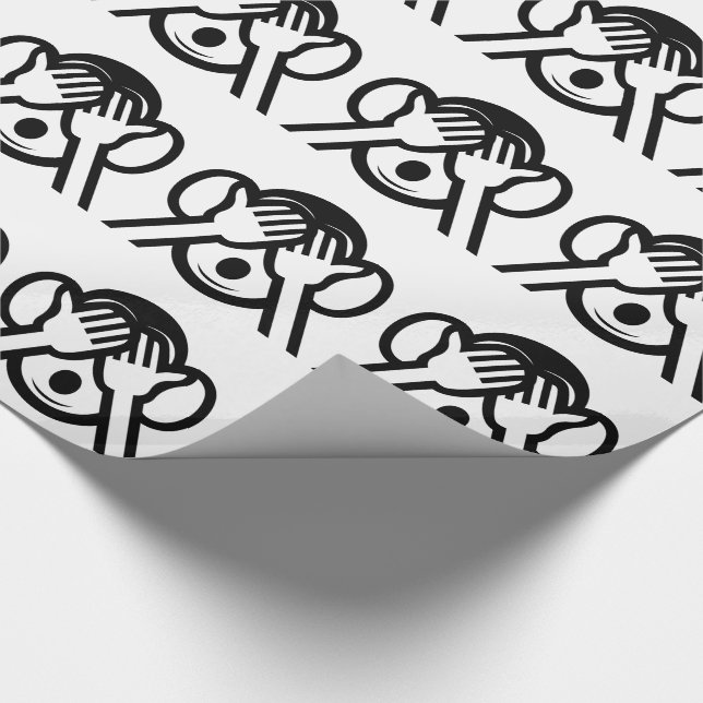 3 Wise Monkeys Mizaru 見ざる See NO Evil Emoji Wrapping Paper (Corner)