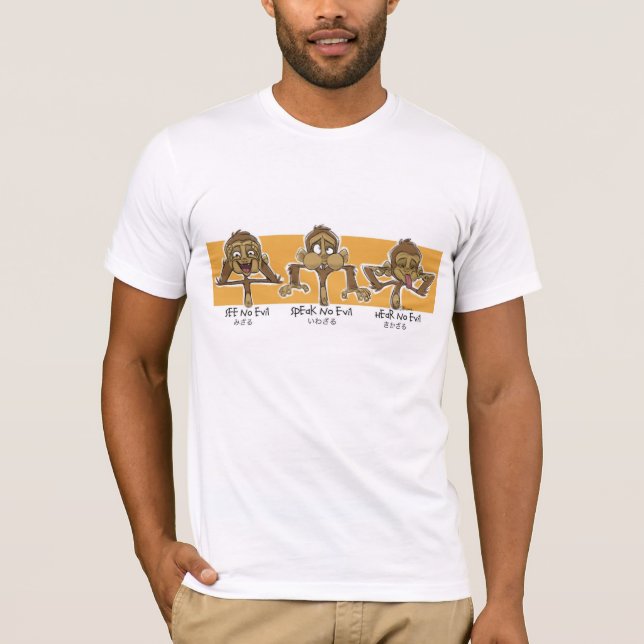 3 Wise Monkeys T-Shirt (Front)