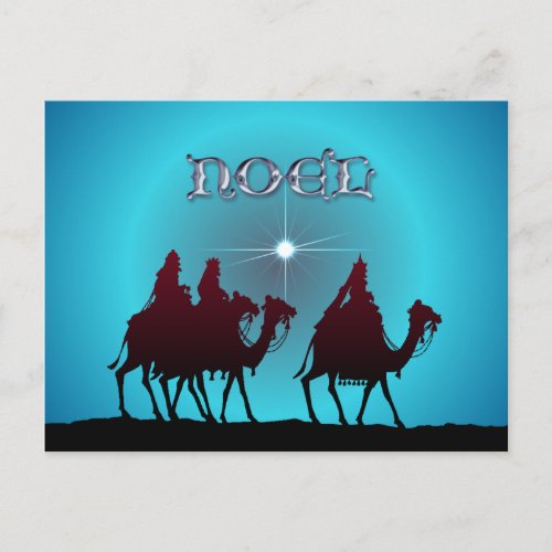 3 WISEMEN  STAR by SHARON SHARPE Postcard