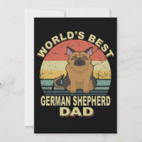 3 World's Best German Shepherd Dad Vintage