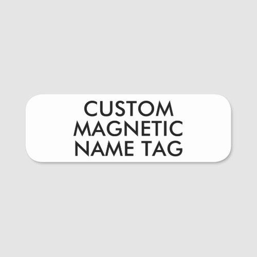3"x1" ROUNDED EDGES Custom Magnetic Name Tag Blank