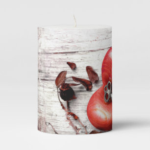 3"x4" Candle Country Wood Key to my Heart Rustic T