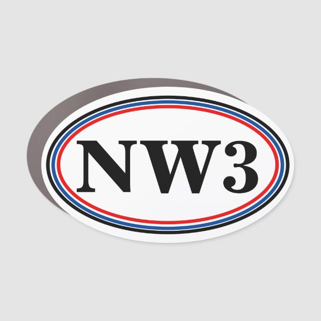 3 X5 NW3 Title Car Magnet (Front)