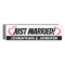 3" x 11" Modern Just Married Car Magnet