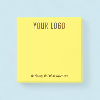 3 X 3 Custom Post-it® Notes With Company Logo by MISOOK at Zazzle