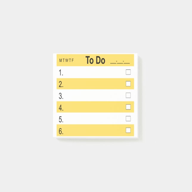 3" x 3" Post-it® Notes ToDo (Front)