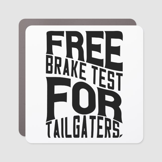 3" x 3" Square -Car Magnet (Front)