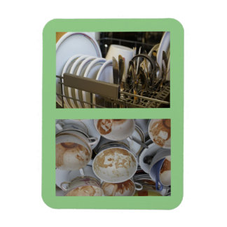 3" x 4" Clean/Dirty Dishes No Text Dishwasher Magnet