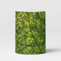 3" x 4" Pillar Candle Green