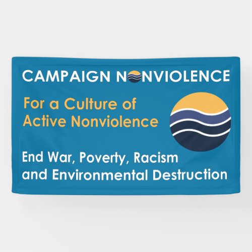 3 x 5 Campaign Nonviolence Banner