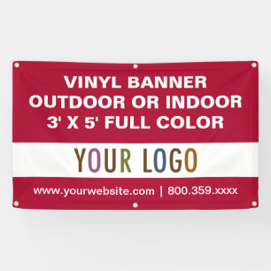 3' x 5' Custom Vinyl Banner Sign Outdoor or Indoor