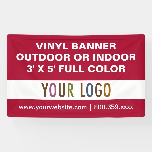 3'x 5' Full Color Custom Banner High Quality Vinyl 3x5 Printing