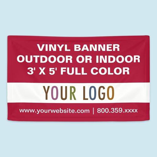 3 x 5 Custom Vinyl Banner Sign Outdoor or Indoor