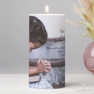 3" x 6" Pillar Candle - The Lords Prayer