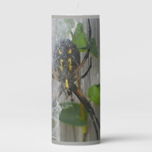 3 x 8 Banana Spider Pillar Candle