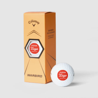 3 x Custom Logo Callaway Warbird Golf Balls