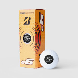 3 x Custom Logo Photo Bridgstone e6 Golf Balls