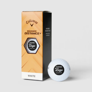 3 x Custom Logo Photo Callaway Warbird Golf Balls