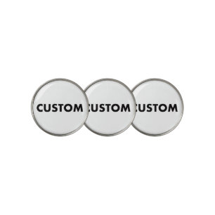 3 x Custom Personalized Golf Ball Markers
