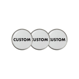3 x Custom Personalized Golf Ball Markers