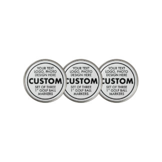 3 x Custom Personalized Golf Ball Markers Blank