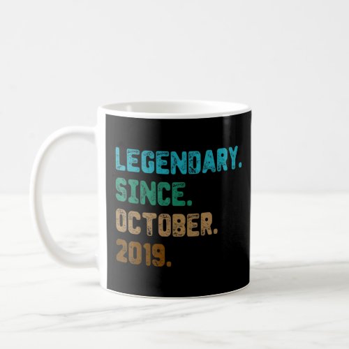 3 Year Old  Legend Since October 2019 3rd Birthday Coffee Mug