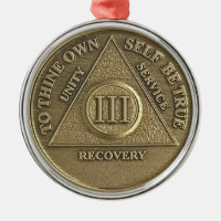 3 Year Sober Anniversary Medallion