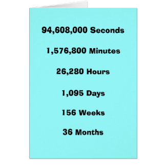 3 years any way you slice it cards