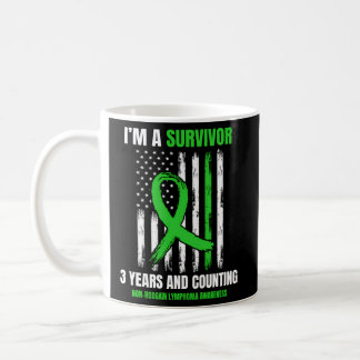 3 Years Cancer Free Non Hodgkins Lymphoma Survivor Coffee Mug
