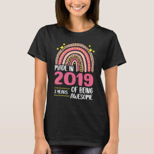 3 Years Old 3rd Birthday Born In 2019 Women Girls T-Shirt
